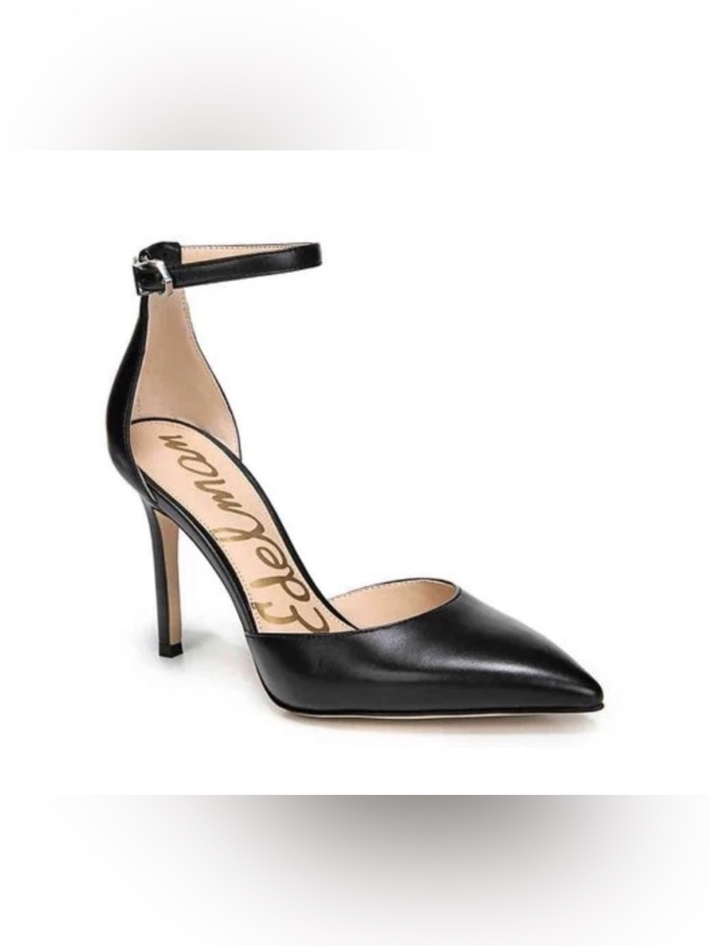 New Sam Edelman Harlow BLACK Leather Pumps Size 6.5 NIB